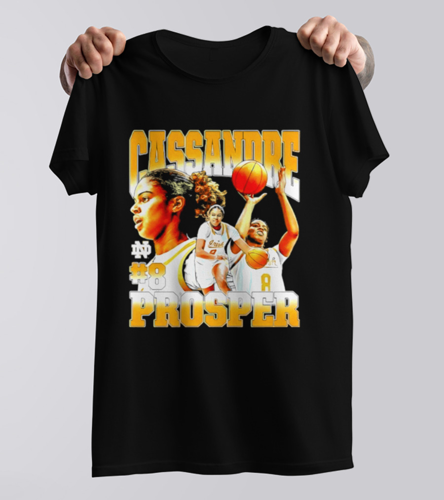 Cassandre Prosper 0 Notre Dame Women's Basketball 8 NCAA Player T-Shirt