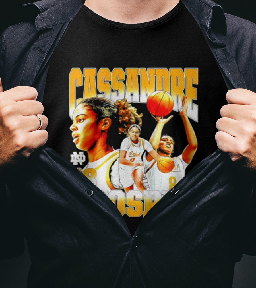 Cassandre Prosper 0 Notre Dame Women's Basketball 8 NCAA Player T-Shirt