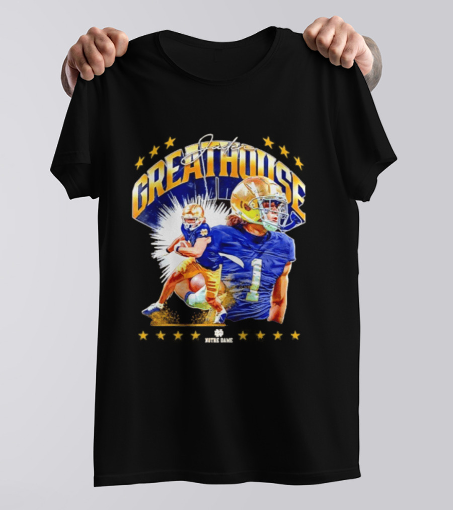 Jaden Greathouse Notre Dame NCAA Football Player Number 1 T-Shirt