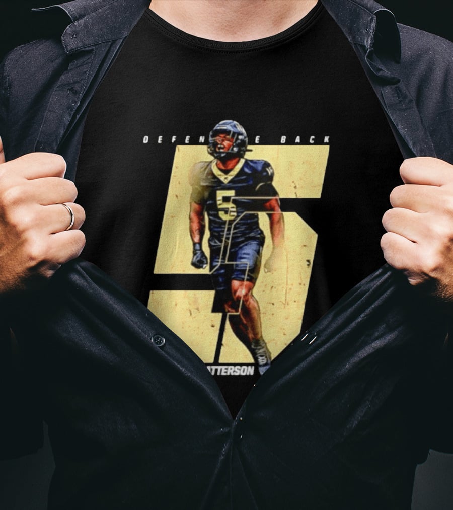 Davaughn Patterson Wake Forest Football Defensive Back Number 5 WF T-Shirt