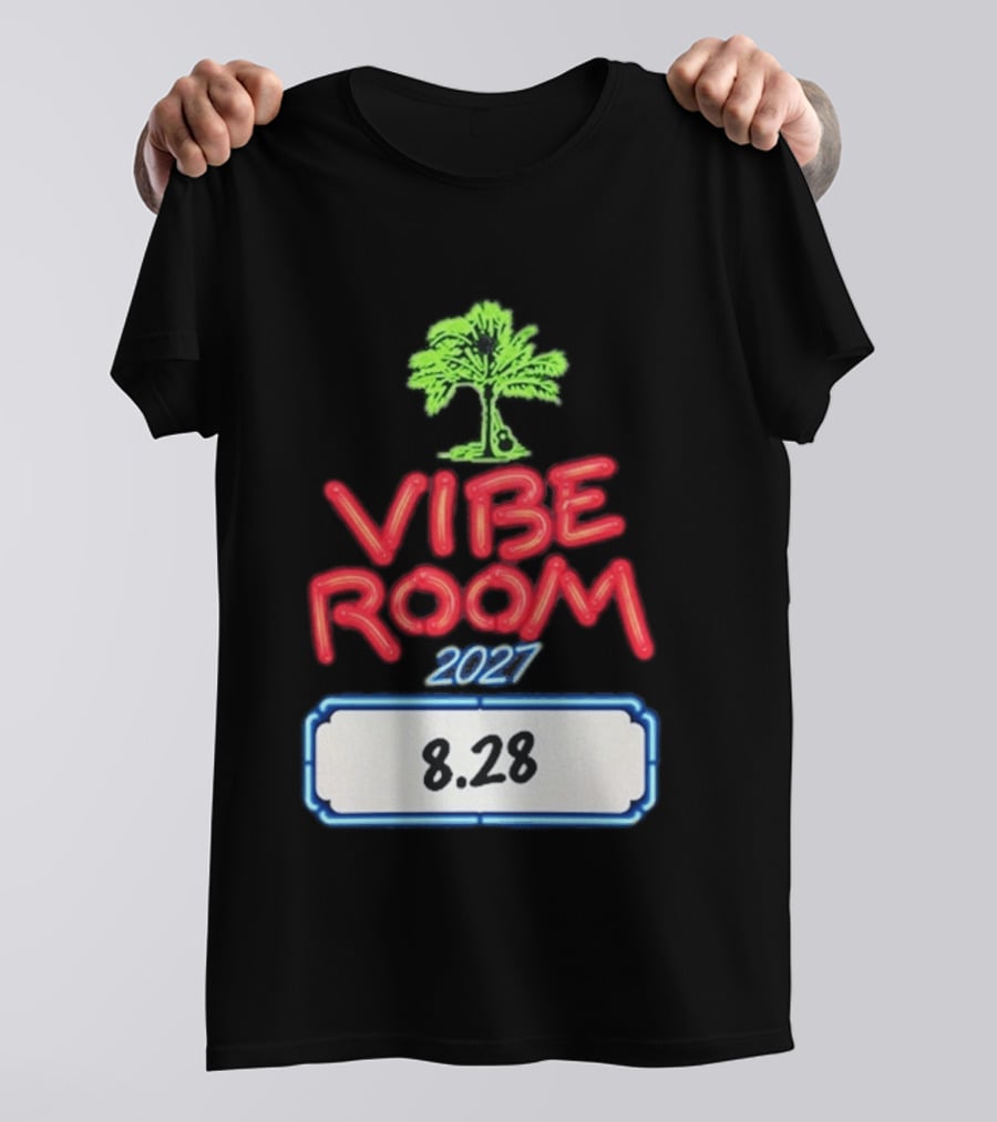 Kenny Chesney Vibe Room 8 28 2027 Tour Date Palm Tree T-Shirt
