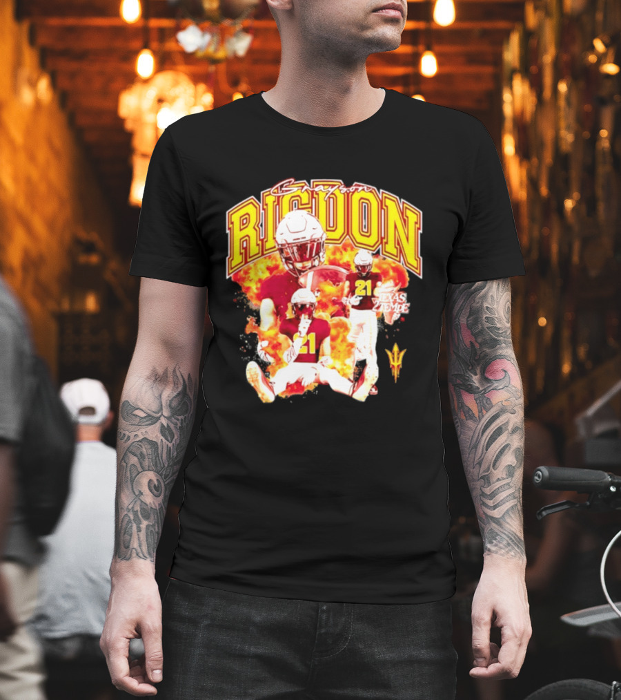 Grayson Rigdon 21 Arizona State Texas Tempe Football Player T-Shirt