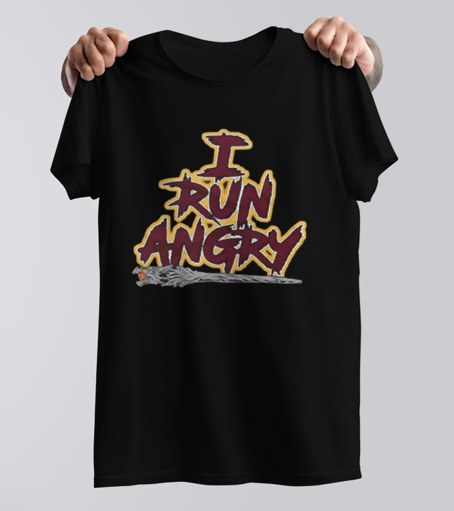 Tyler Owens I Run Angry Washington Commanders 2026 Two Sided T-Shirt
