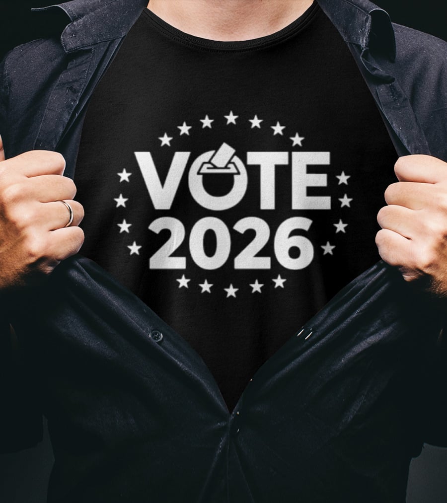 Vote 2026 Election Ballot Democracy Stars T-Shirt