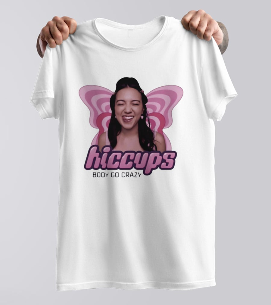 Hiccups Body Go Crazy Carly Pop Girlie FX Butterfly Wings T-Shirt