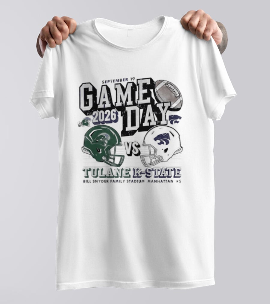 Gameday 2026 September 19 Tulane Vs K State Bill Snyder Family Stadium Manhattan KS T-Shirt