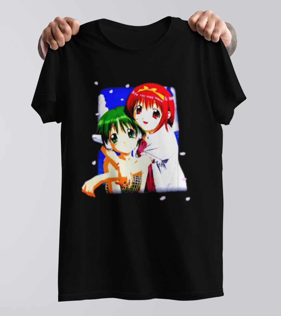 Aquaplus Hike Softgarage Chillweeb Anime Girls Cherry Blossom Hugging Scene T-Shirt