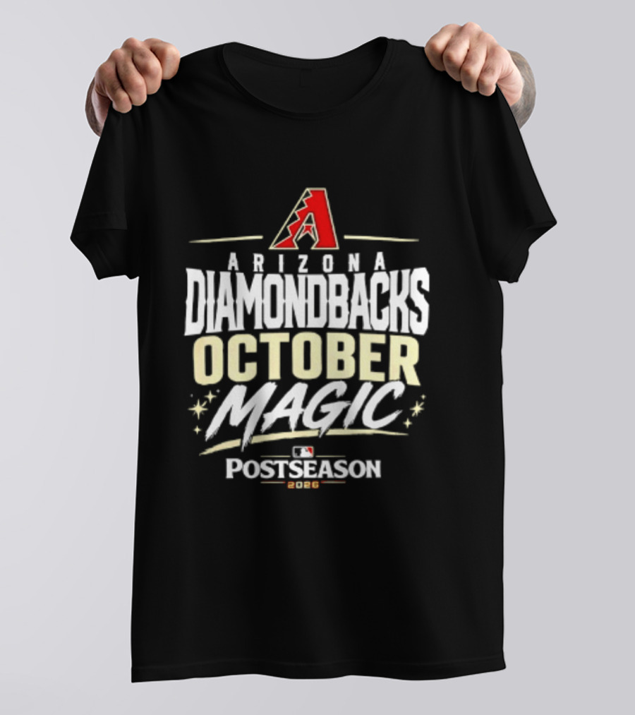 Arizona Diamondbacks October Magic 2026 MLB Postseason Celebration T-Shirt