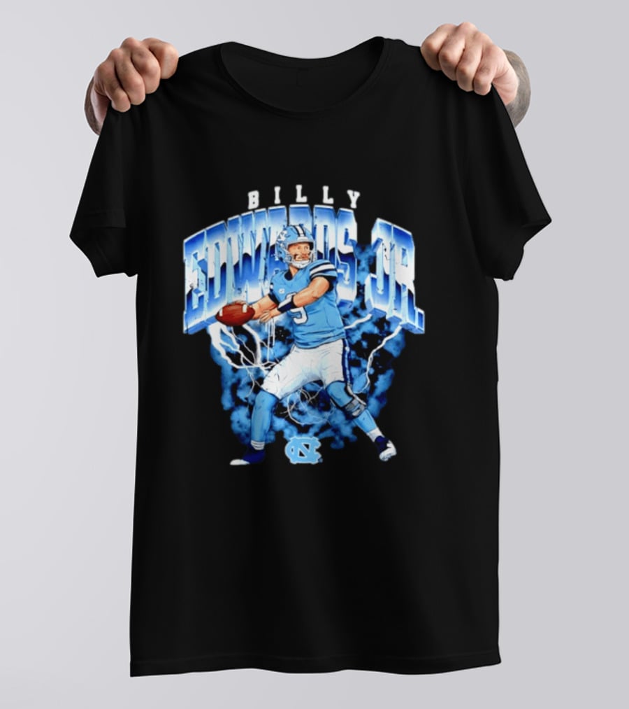 Billy Edwards Jr 9 North Carolina Tar Heels NCAA Football Player T-Shirt