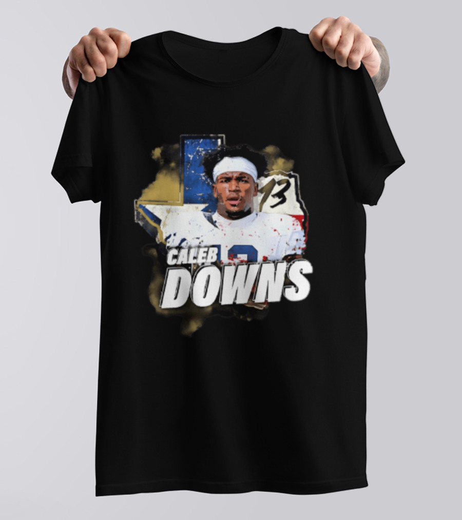 Caleb Downs Number 13 Lone Star State Football Dallas Cowboys T-Shirt