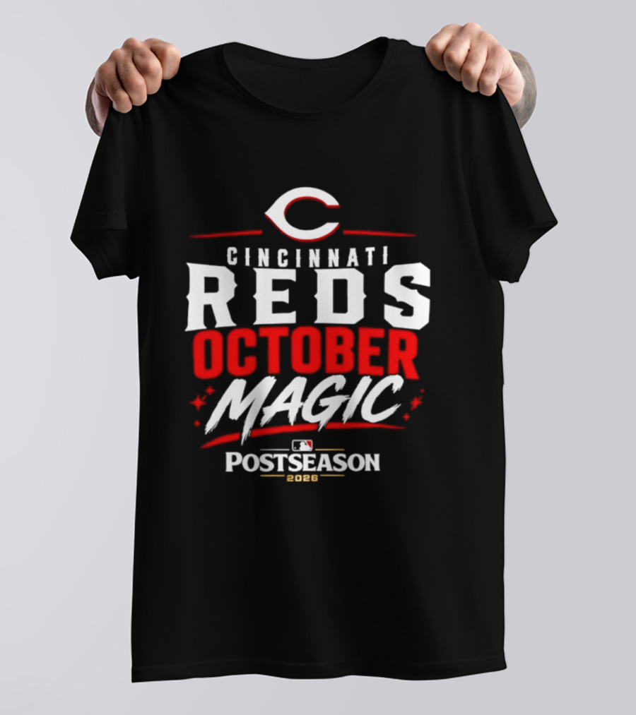 Cincinnati Reds October Magic 2026 MLB Postseason T-Shirt