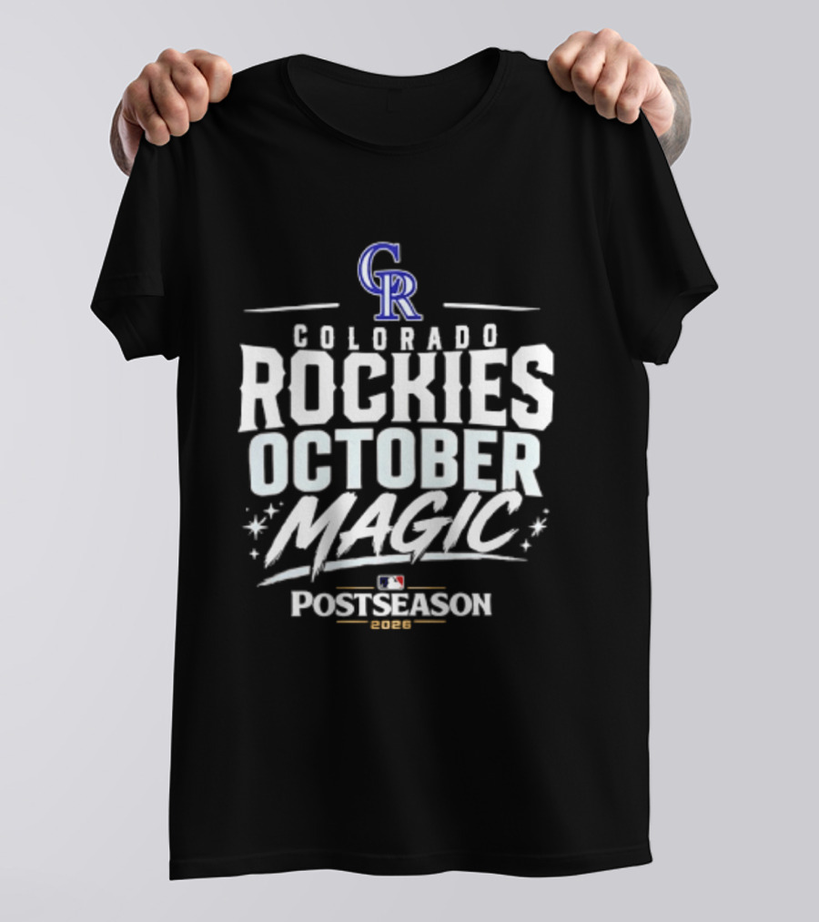 Colorado Rockies October Magic 2026 MLB Postseason Celebration T-Shirt