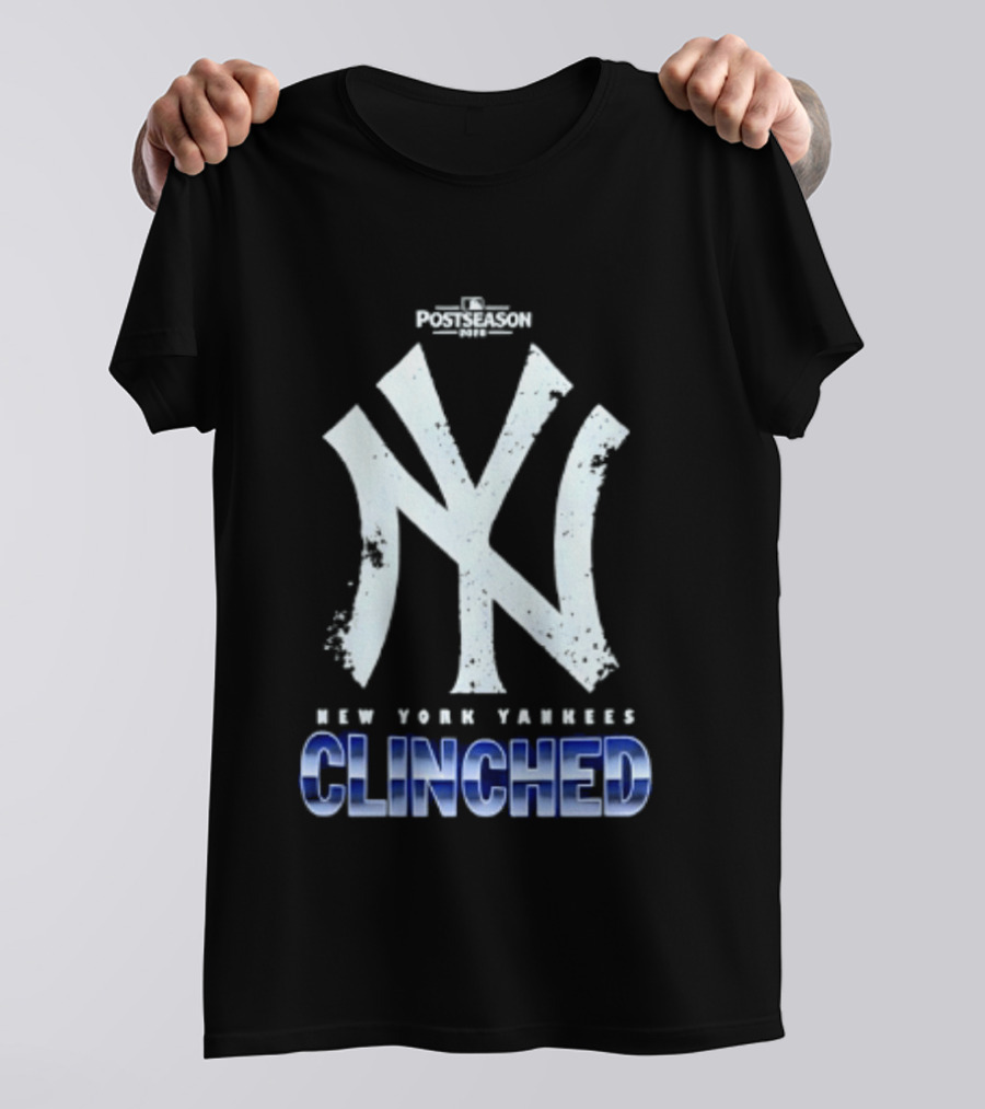New York Yankees Clinched 2026 MLB Postseason Celebration T-Shirt
