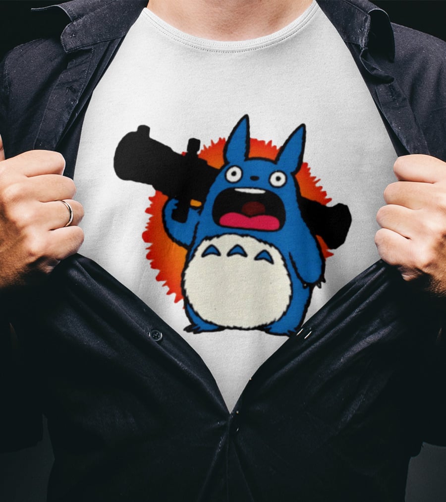 Chu Totoro My Neighbor Totoro Grenade Launcher Anime T-Shirt