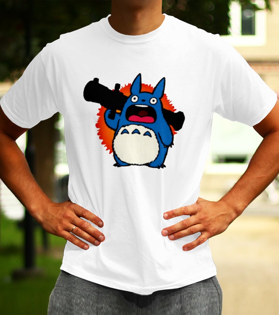 Chu Totoro My Neighbor Totoro Grenade Launcher Anime T-Shirt