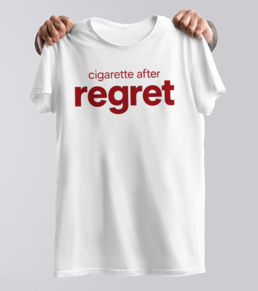 Cigarette After Regret Bold Red T-Shirt