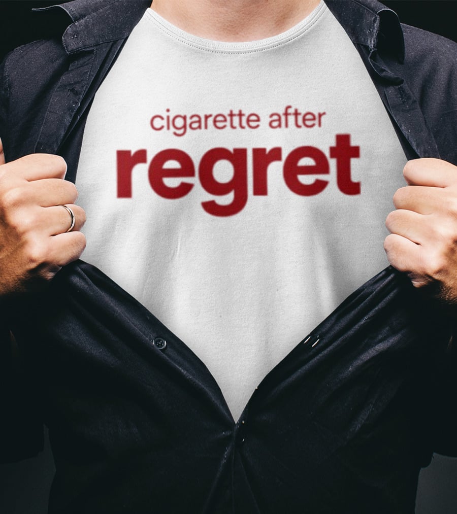 Cigarette After Regret Bold Red T-Shirt