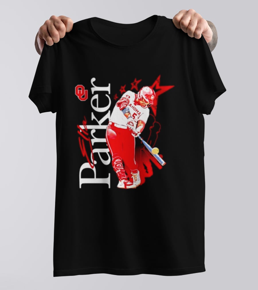 Oklahoma Sooners NCAA Softball Parker 5 Sports Fan Gear T-Shirt