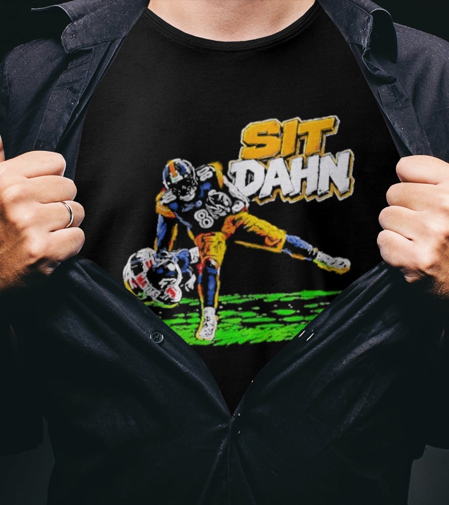 Sit Dahn Pittsburgh Steelers George Pickens 14 Football T-Shirt