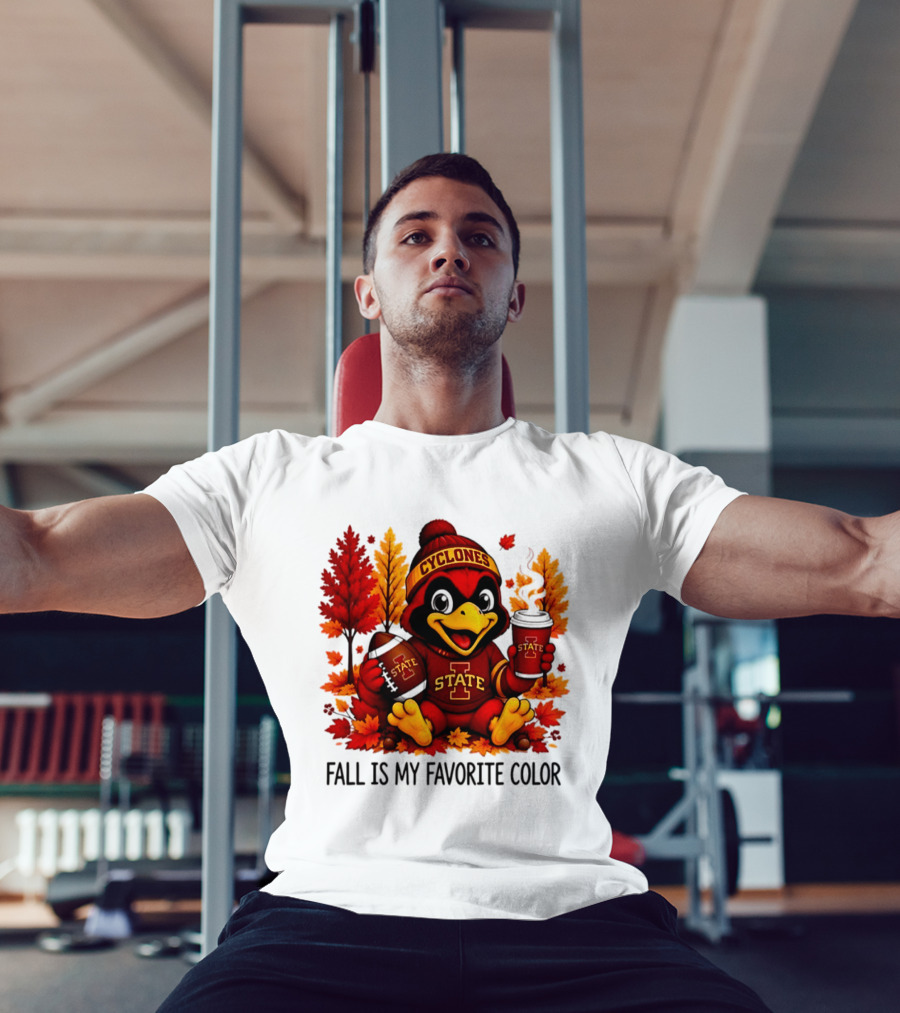 Iowa State Cyclones Fall Is My Favorite Color Football Leaves T-Shirt