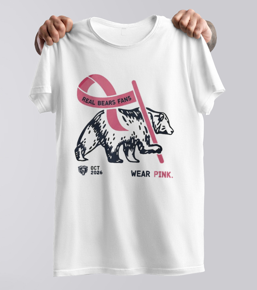 Real Bears Fans Wear Pink Kyle Monangai Oct 2026 T-Shirt