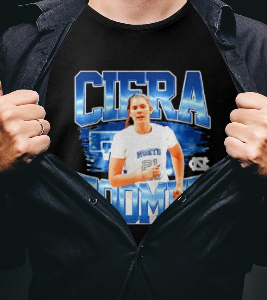 Ciera Toomey 21 North Carolina Tar Heels NCAA Women's Basketball T-Shirt