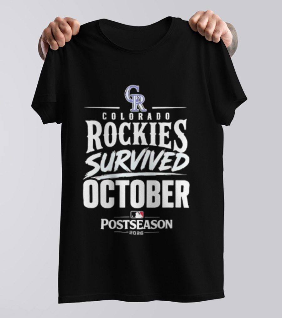 Colorado Rockies Survived October Postseason 2026 MLB T-Shirt