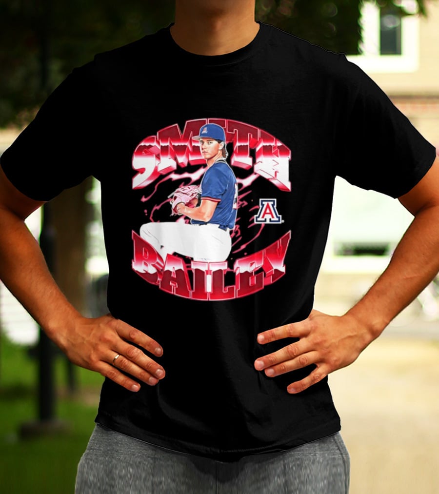 Smith Bailey 2 Arizona Wildcats NCAA Baseball T-Shirt