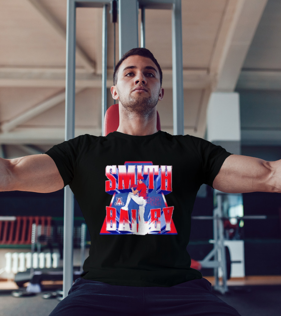 Smith Bailey 22 Arizona Wildcats NCAA Baseball Player T-Shirt