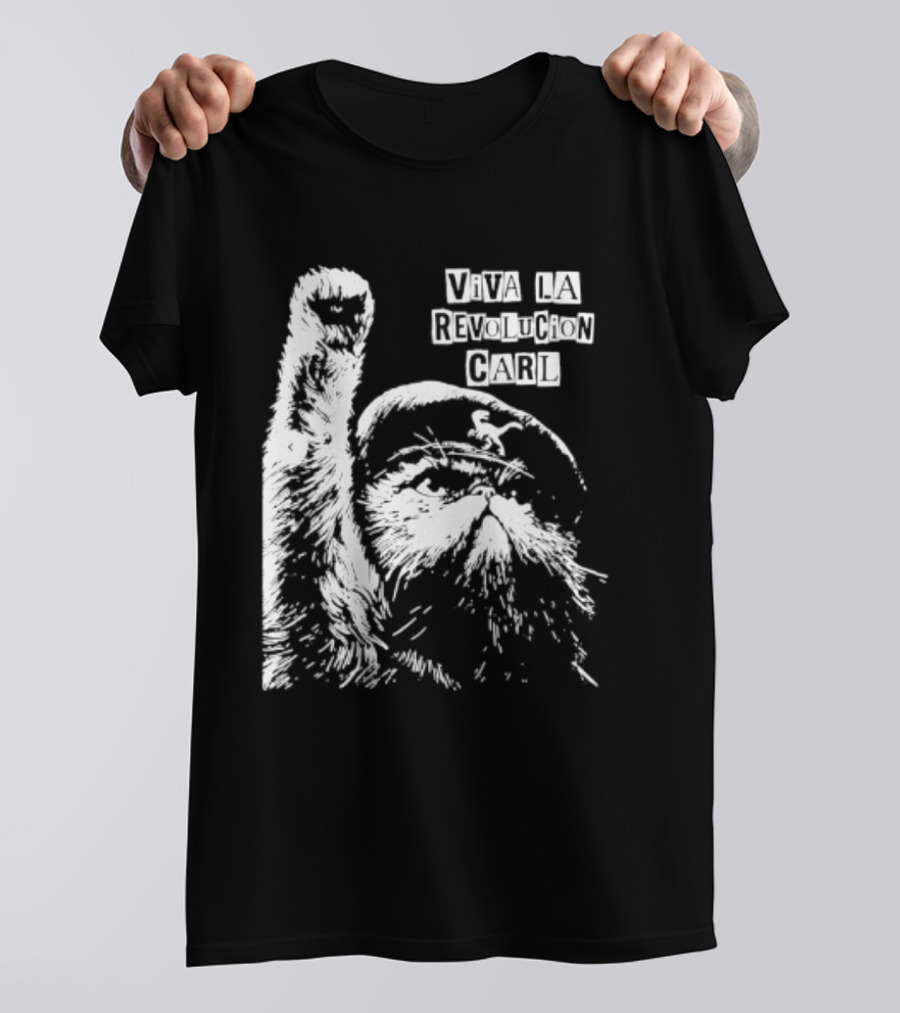 Viva La Revolucion Carl Cat Che Guevara T-Shirt