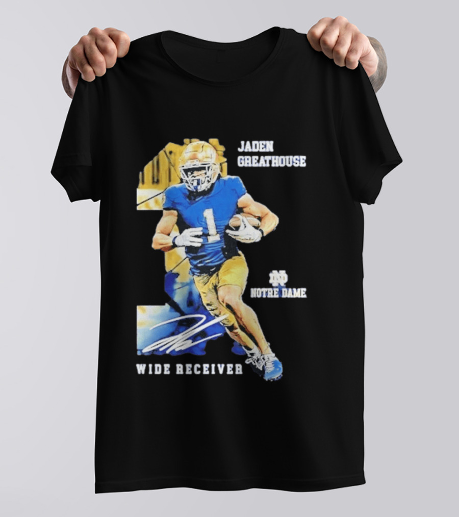 Jaden Greathouse 1 Notre Dame Wide Receiver Football Player T-Shirt