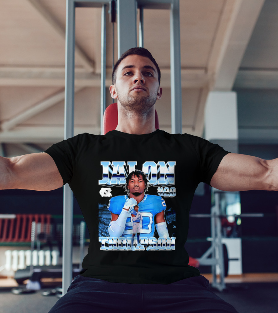 Jalon Thompson 20 North Carolina Tar Heels NCAA Football T-Shirt