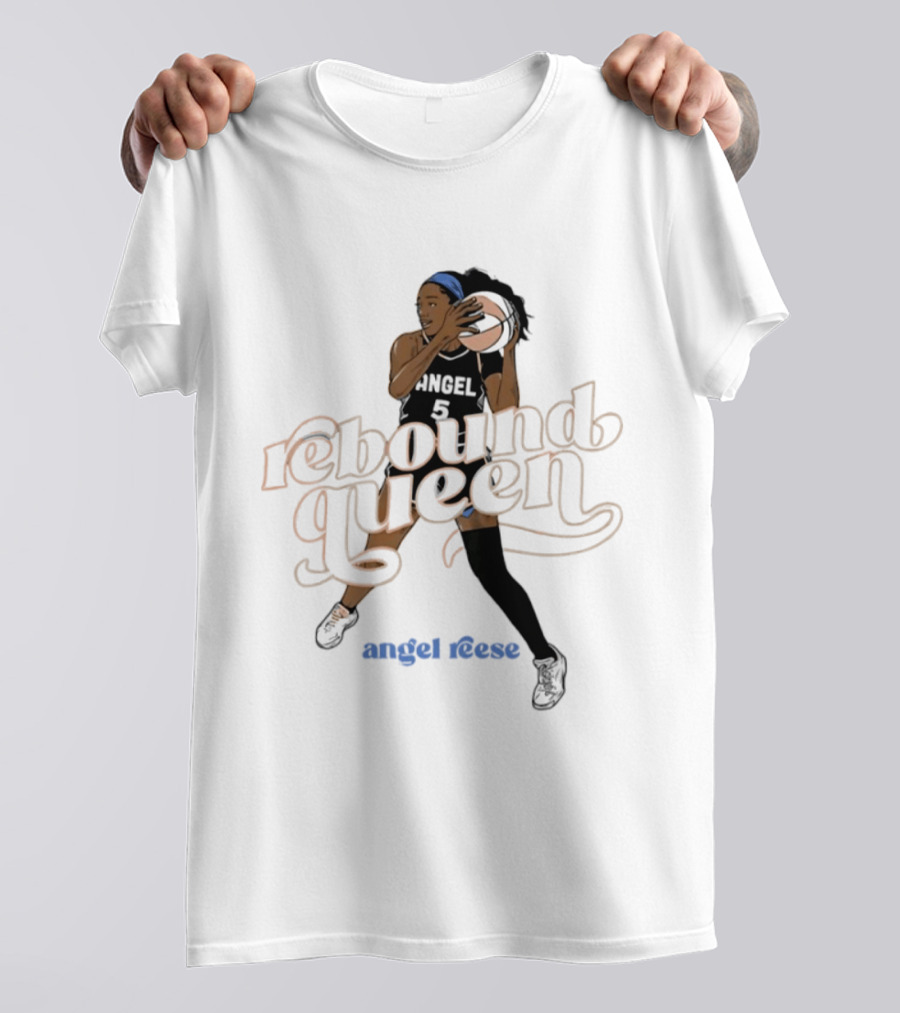 Angel Reese Rebound Queen Basketball Star T-Shirt