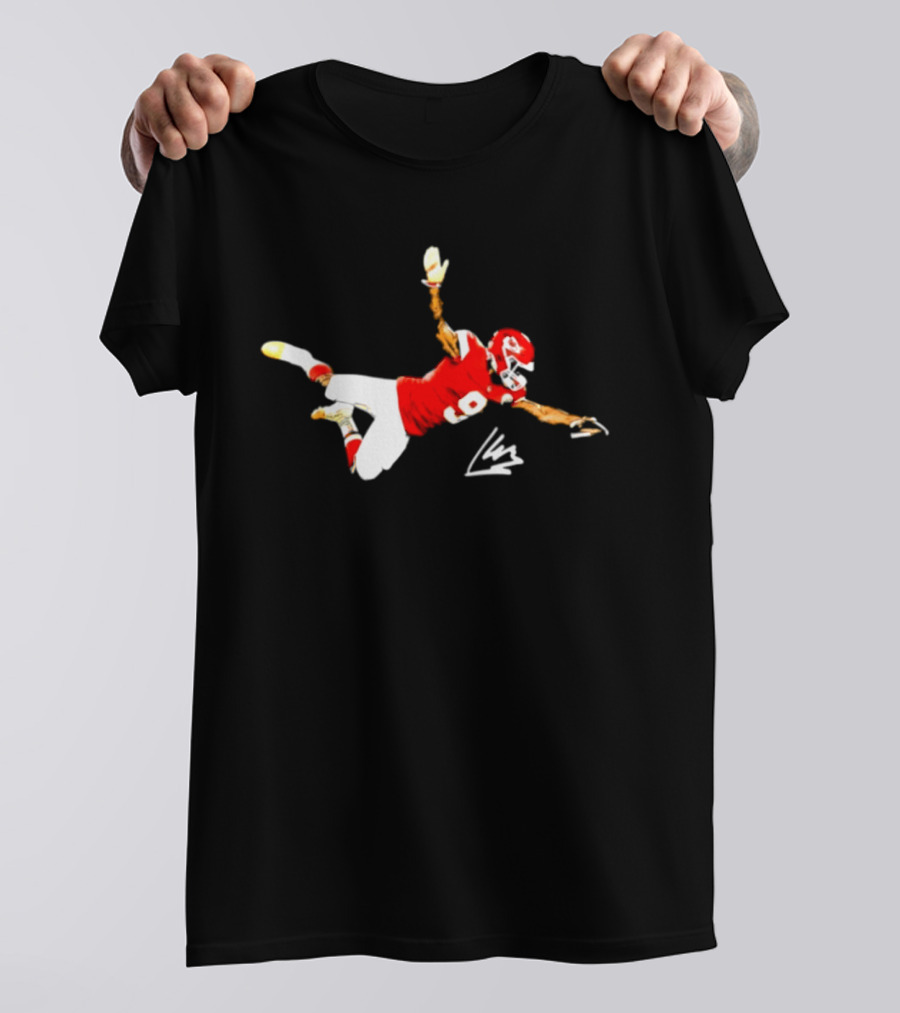Kansas City Chiefs Kenneth Walker III Number 9 Dive Catch T-Shirt