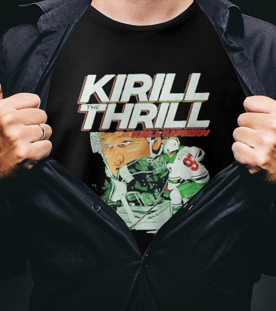 Kirill Kaprizov The Thrill Minnesota Wild Hockey Player Krill T-Shirt
