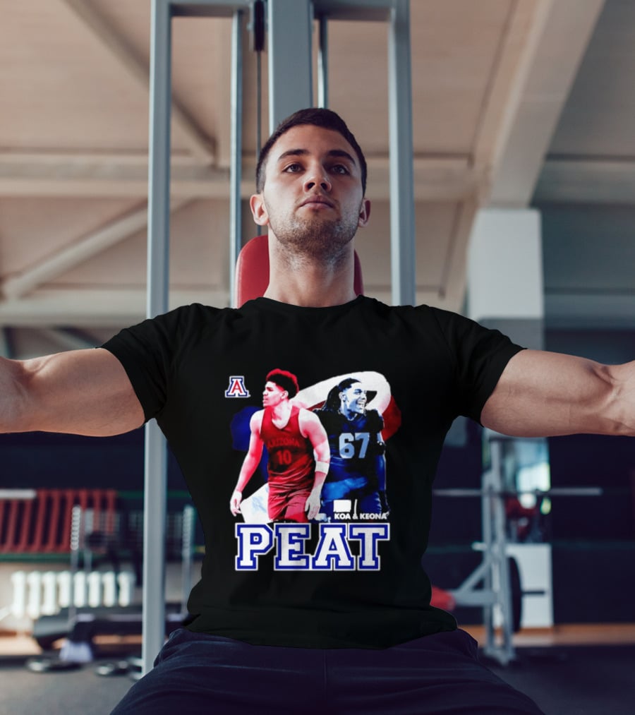 Koa And Keona Arizona Wildcats PEAT NCAA Football Player Name T-Shirt