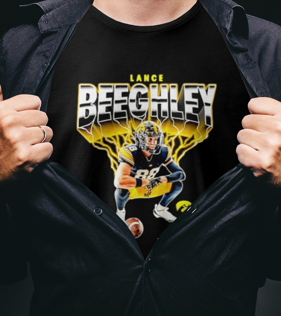 Lance Beeghley Iowa Hawkeyes Football Player Dynamic Sports T-Shirt