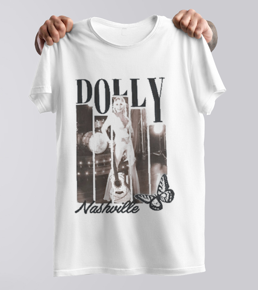 Dolly Parton Nashville Country Music Icon Microphone T-Shirt