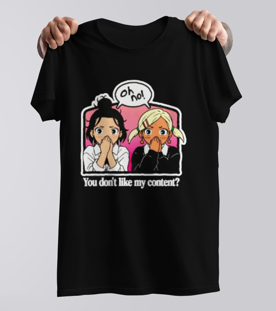 Oh No Muko And Miko Dandadan You Don't Like My Content Anime T-Shirt