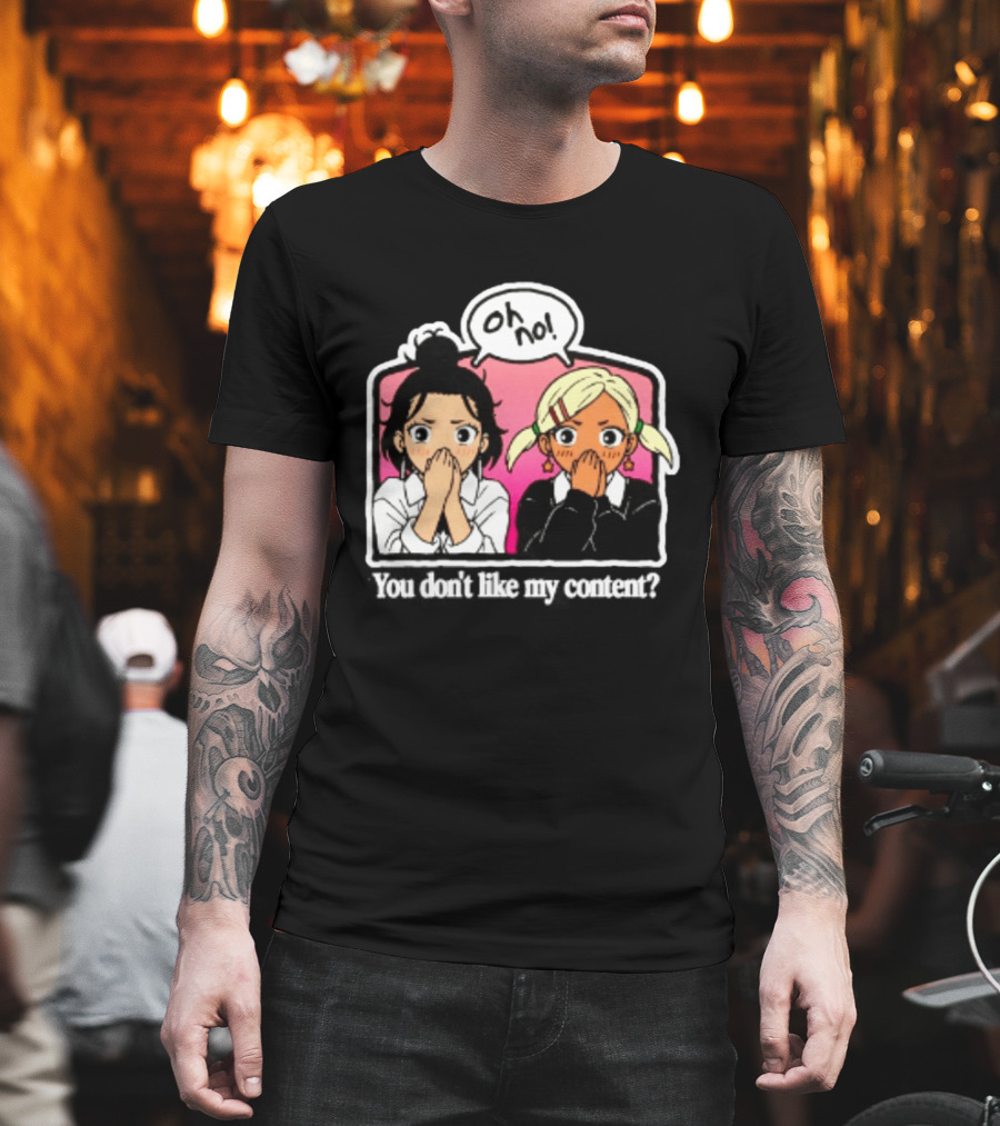 Oh No Muko And Miko Dandadan You Don't Like My Content Anime T-Shirt