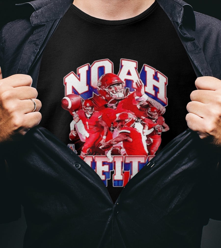 Noah Fifita 1 Arizona Wildcats NCAA Football Player Action Collage T-Shirt