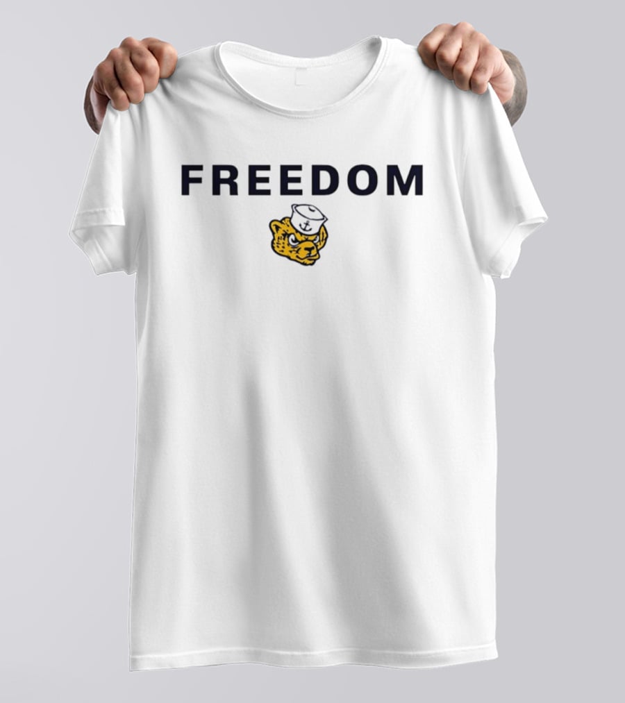 Freedom Michigan Wolverines Wolervbear T-Shirt