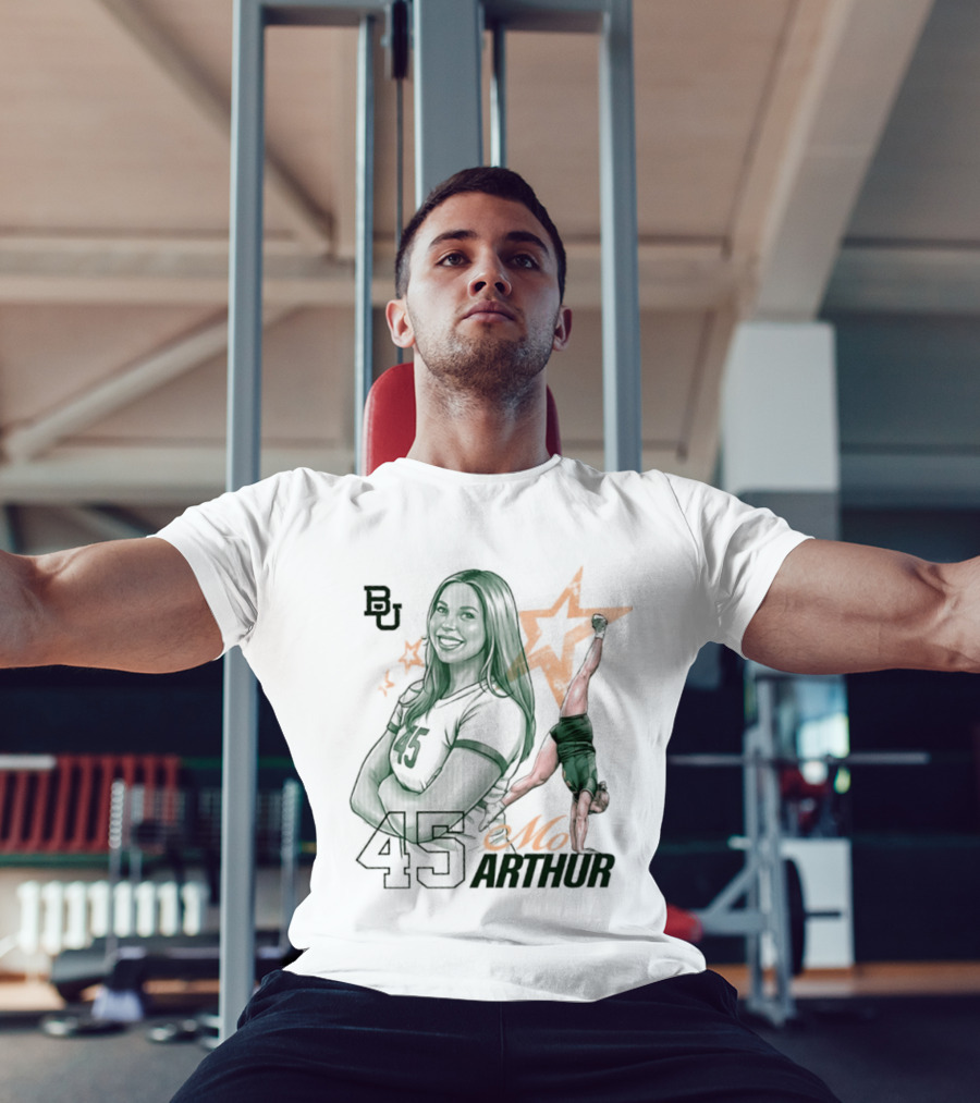 BU Mo Arthur 45 Baylor Bears NCAA Acrobatics & Tumbling T-Shirt