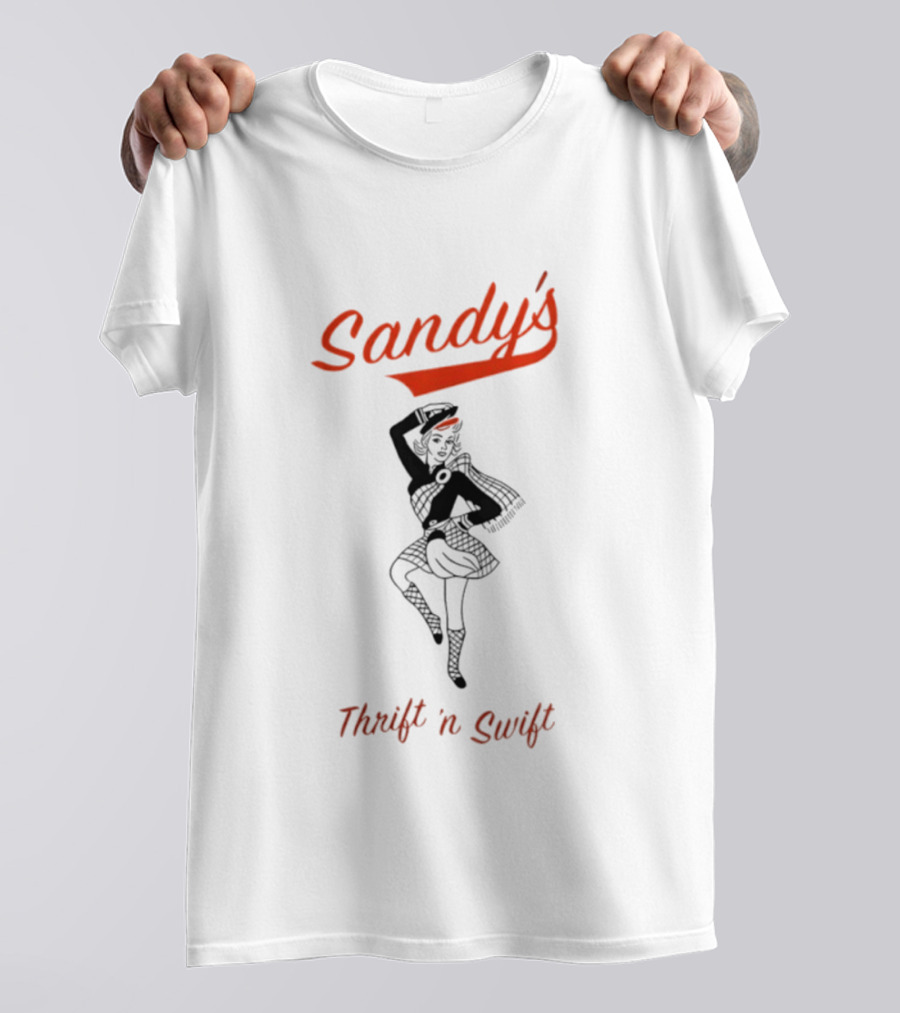Sandy's Thrift 'n Swift Retro Style Vintage Vibe T-Shirt