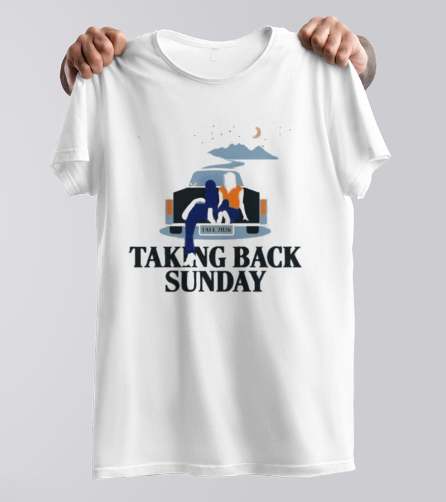 Taking Back Sunday Fall 2026 Tour Classic Car Scene T-Shirt