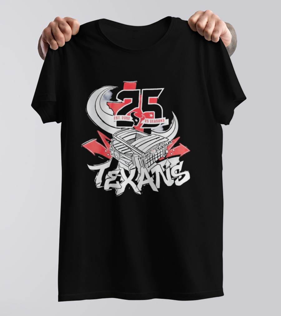 Texans 2026 Est. 2002 25 Seasons Anniversary T-Shirt