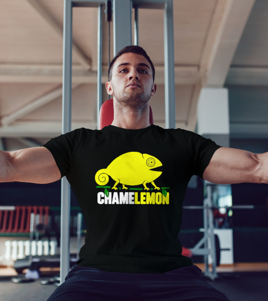Chamelemon Chameleon Lemon Blend With Leaf Accent T-Shirt