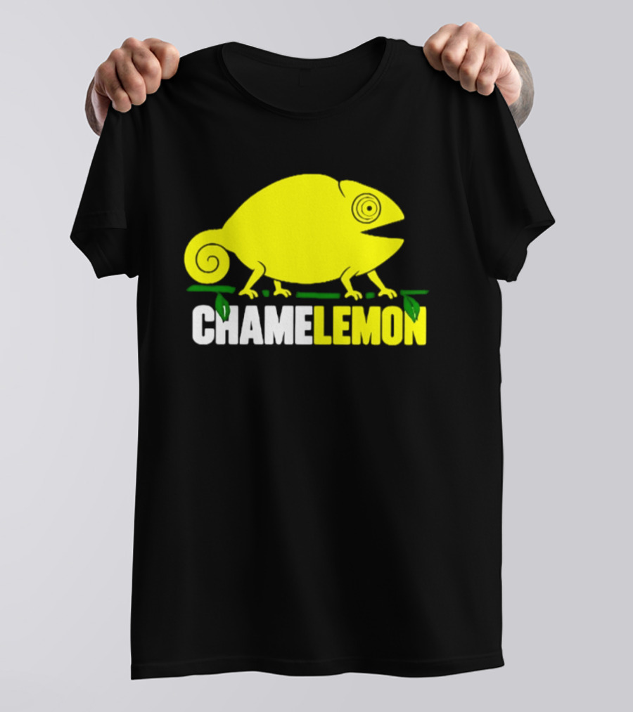 Chamelemon Chameleon Lemon Blend With Leaf Accent T-Shirt