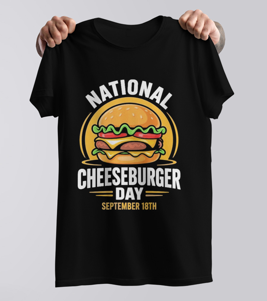 National Cheeseburger Day September 18th Celebration 2026 T-Shirt