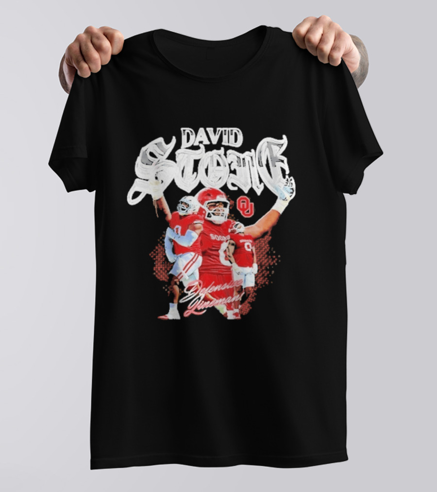 David Stone 0 Oklahoma Sooners Defensive Lineman T-Shirt